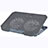 Support Ordinateur Portable Ventilateur de Refroidissement Radiateur Universel 9 Pouces a 16 Pouces M16 pour Huawei MateBook 13 (2020) Gris Petit