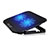 Support Ordinateur Portable Ventilateur de Refroidissement Radiateur Universel 9 Pouces a 16 Pouces M17 pour Apple MacBook Air 11 pouces Noir Petit