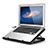 Support Ordinateur Portable Ventilateur de Refroidissement Radiateur Universel 9 Pouces a 16 Pouces M18 pour Apple MacBook Pro 15 pouces Noir Petit