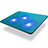 Support Ordinateur Portable Ventilateur de Refroidissement Radiateur Universel 9 Pouces a 17 Pouces L04 pour Apple MacBook 12 pouces Bleu