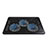 Support Ordinateur Portable Ventilateur de Refroidissement Radiateur Universel 9 Pouces a 17 Pouces L04 pour Apple MacBook 12 pouces Noir Petit
