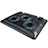 Support Ordinateur Portable Ventilateur de Refroidissement Radiateur Universel 9 Pouces a 17 Pouces L04 pour Apple MacBook Pro 13 pouces Bleu Petit
