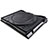 Support Ordinateur Portable Ventilateur de Refroidissement Radiateur Universel 9 Pouces a 17 Pouces L05 pour Apple MacBook Air 11 pouces Noir Petit