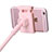 Support Telephone Support de Bureau Flexible Universel Pliable Rotatif 360 Rose Petit