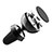 Support Telephone Voiture Grille Aeration Magnetique Aimant Universel C01 Noir Petit