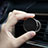 Support Telephone Voiture Grille Aeration Magnetique Aimant Universel C01 Noir Petit