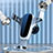Support Telephone Voiture Support Clip Tableau de Bord Universel KO3 Argent Petit