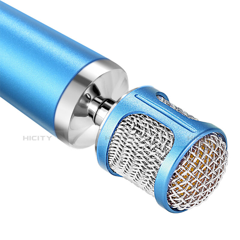 3.5mm Mini Microphone de Poche Elegant Karaoke Haut-Parleur Bleu Ciel Plus