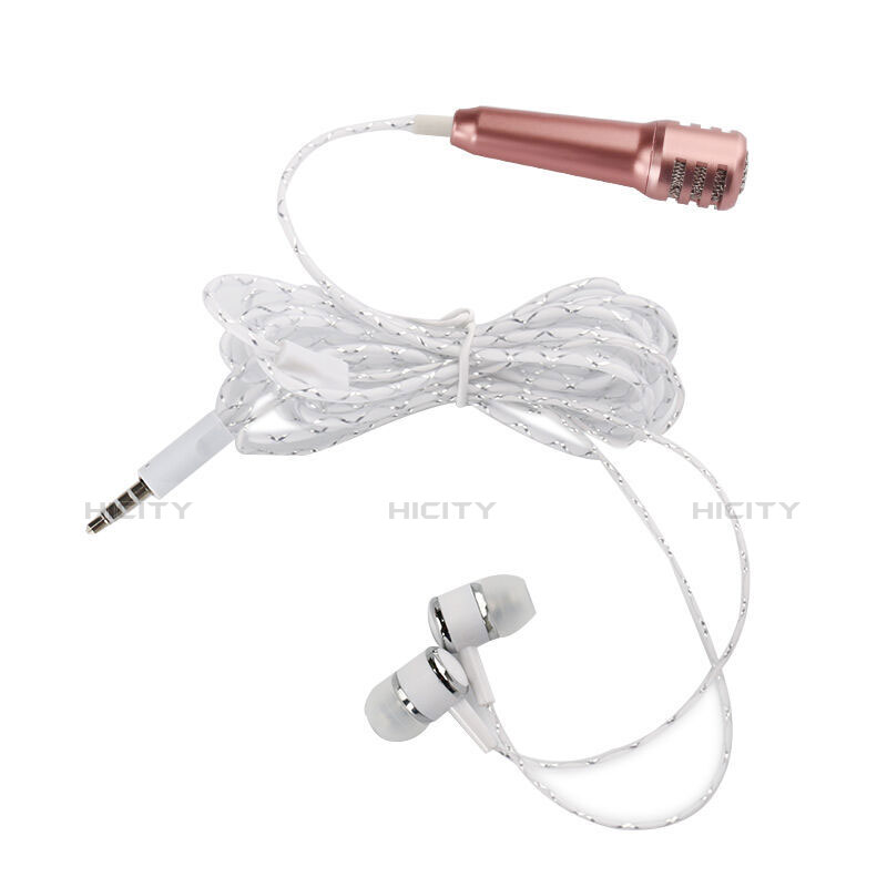 3.5mm Mini Microphone de Poche Elegant Karaoke Haut-Parleur M01 Or Plus