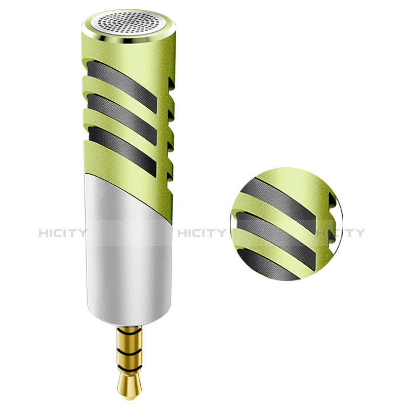 3.5mm Mini Microphone de Poche Elegant Karaoke Haut-Parleur M09 Vert Plus
