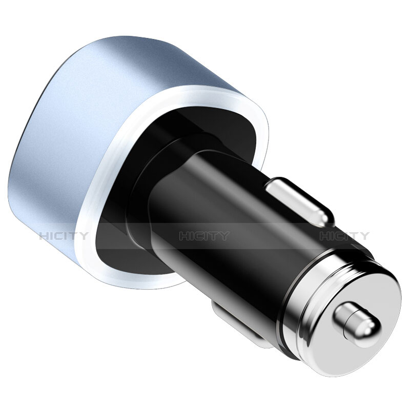 4.8A Adaptateur de Voiture Chargeur Rapide Double USB Port Universel Bleu Ciel Plus