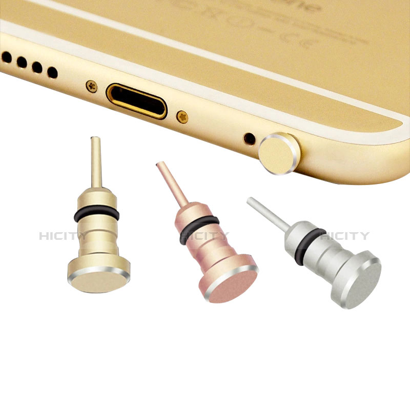 Bouchon Anti-poussiere Jack 3.5mm Android Apple Universel D04 Or Rose Plus