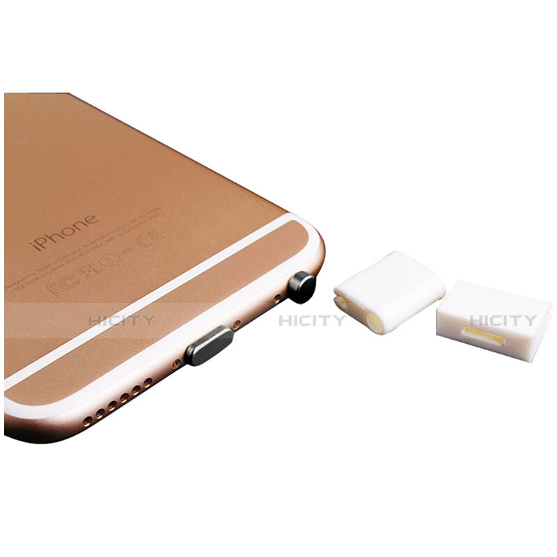 Bouchon Anti-poussiere Lightning USB Jack J02 pour Apple iPhone 12 Noir Plus