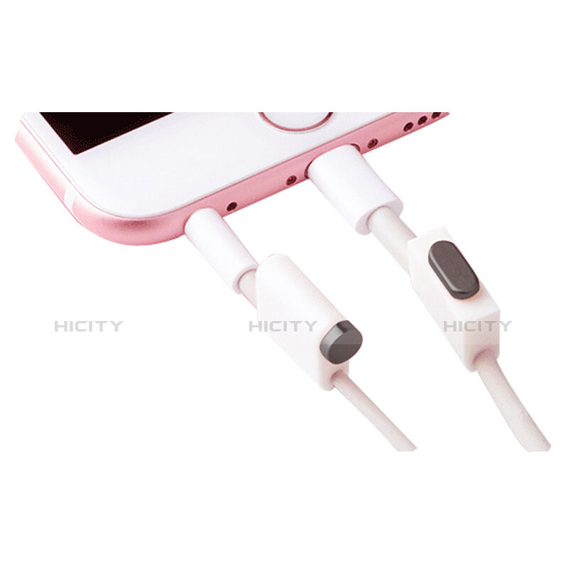 Bouchon Anti-poussiere Lightning USB Jack J02 pour Apple iPhone Xs Max Noir Plus
