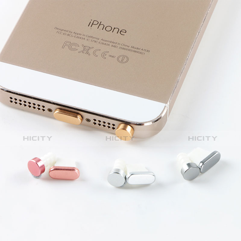 Bouchon Anti-poussiere Lightning USB Jack J05 pour Apple iPhone Xs Max Or Rose Plus