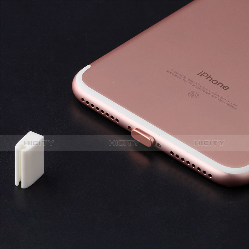 Bouchon Anti-poussiere Lightning USB Jack J07 pour Apple iPhone 11 Argent Plus
