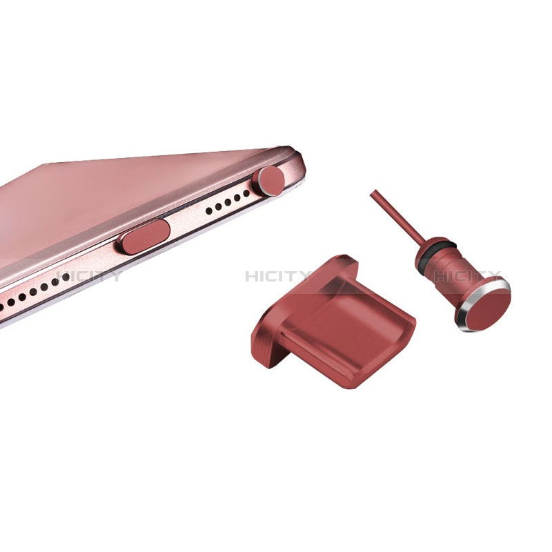 Bouchon Anti-poussiere USB-B Jack Android Universel H01 Rouge Plus