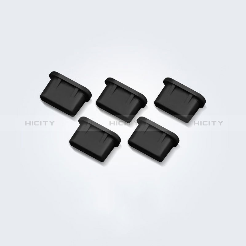 Bouchon Anti-poussiere USB-C Jack Type-C Universel 5PCS H01 Noir Plus