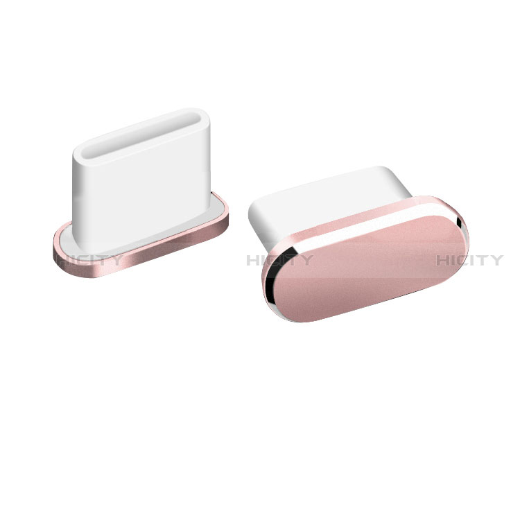 Bouchon Anti-poussiere USB-C Jack Type-C Universel H06 Or Rose Plus