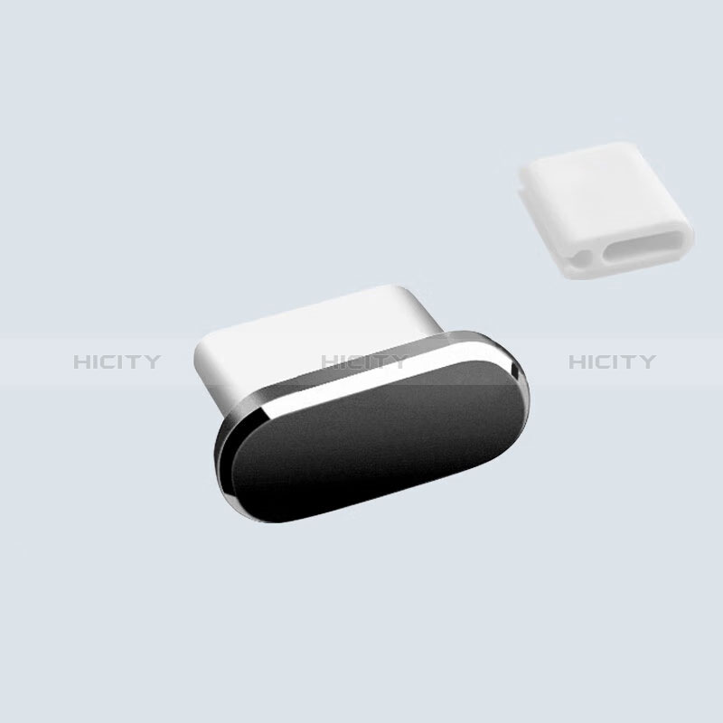 Bouchon Anti-poussiere USB-C Jack Type-C Universel H10 pour Apple iPhone 15 Noir Plus
