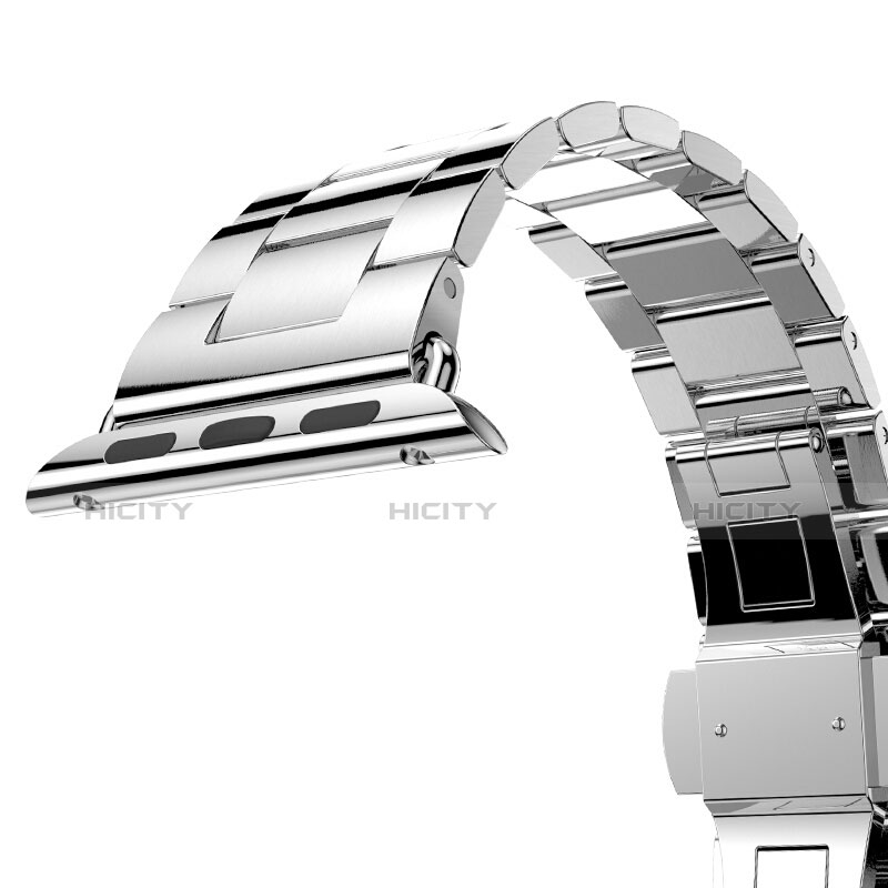 Bracelet Metal Acier Inoxydable pour Apple iWatch 38mm Argent Plus