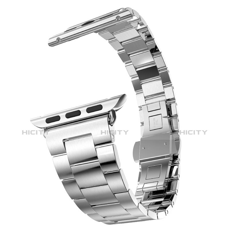Bracelet Metal Acier Inoxydable pour Apple iWatch 4 44mm Argent Plus