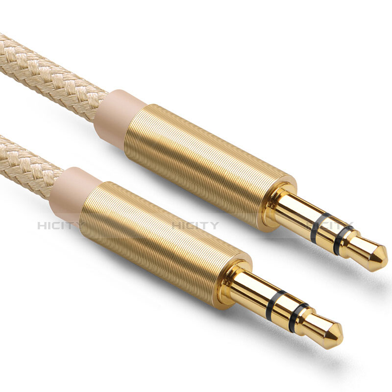 Cable Auxiliaire Audio Stereo Jack 3.5mm Male vers Male A04 Or Plus