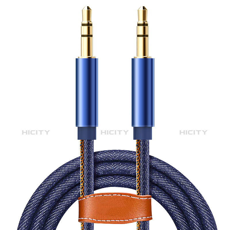 Cable Auxiliaire Audio Stereo Jack 3.5mm Male vers Male A05 Bleu Plus