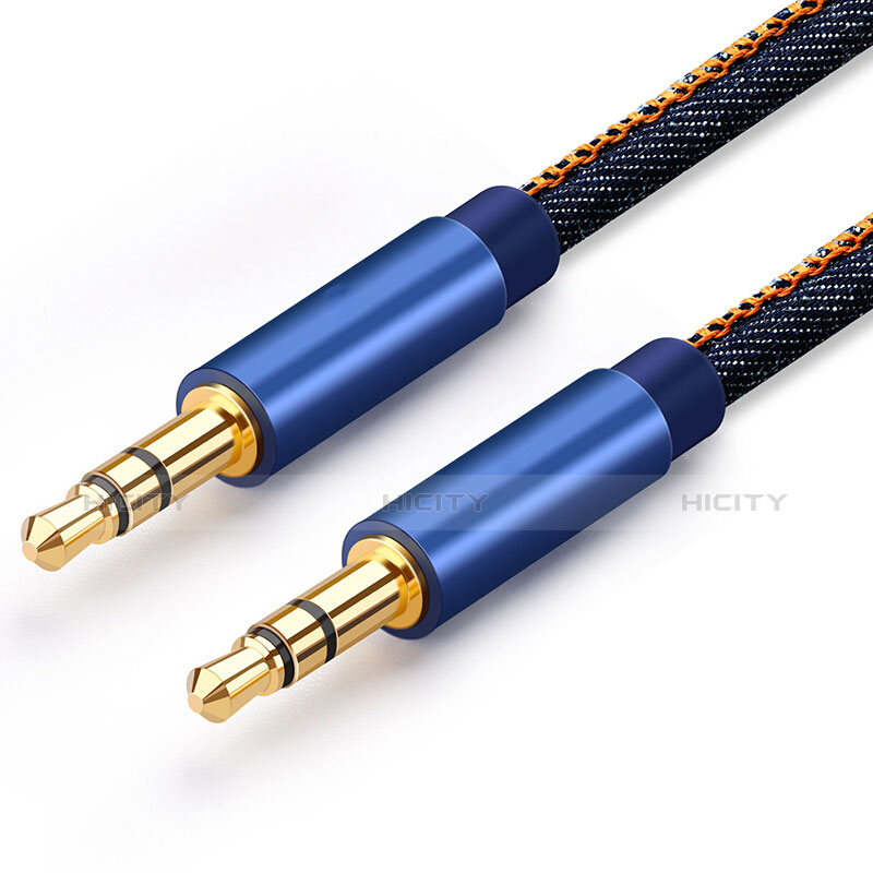 Cable Auxiliaire Audio Stereo Jack 3.5mm Male vers Male A05 Bleu Plus