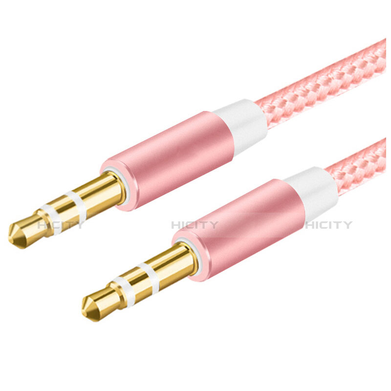 Cable Auxiliaire Audio Stereo Jack 3.5mm Male vers Male A06 Rose Plus