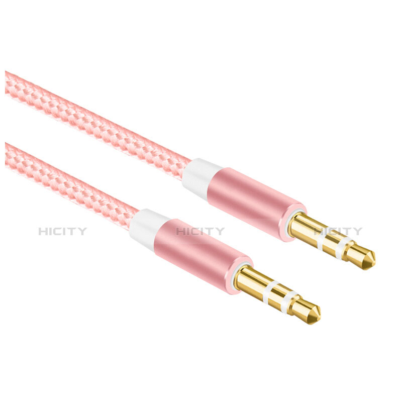 Cable Auxiliaire Audio Stereo Jack 3.5mm Male vers Male A06 Rose Plus