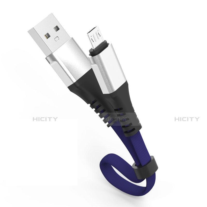 Cable Micro USB Android Universel 30cm S03 Bleu Plus