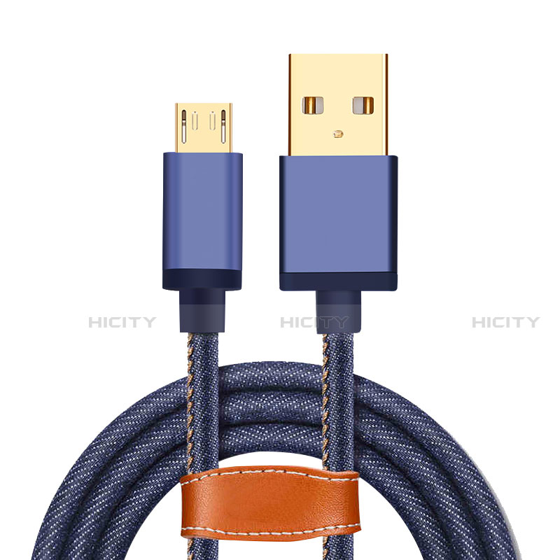 Cable Micro USB Android Universel A11 Bleu Plus