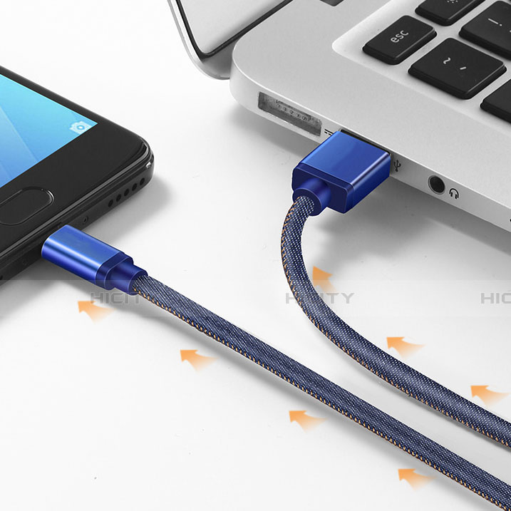 Cable Micro USB Android Universel A11 Bleu Plus