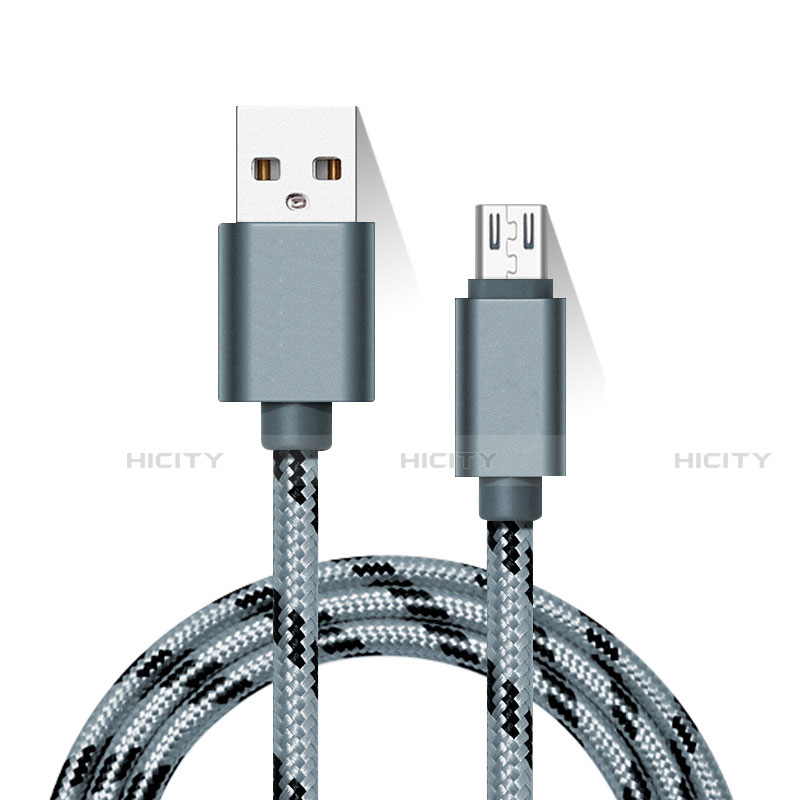 Cable Micro USB Android Universel M01 Gris Plus