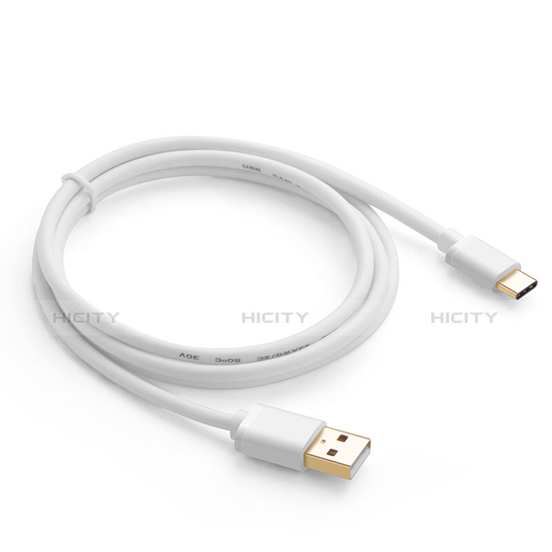 Cable Type-C Android Universel T01 Blanc Plus