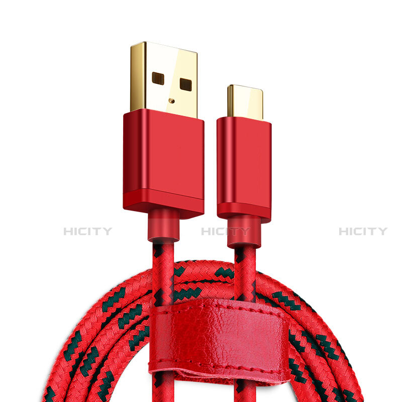 Cable Type-C Android Universel T09 Rouge Plus