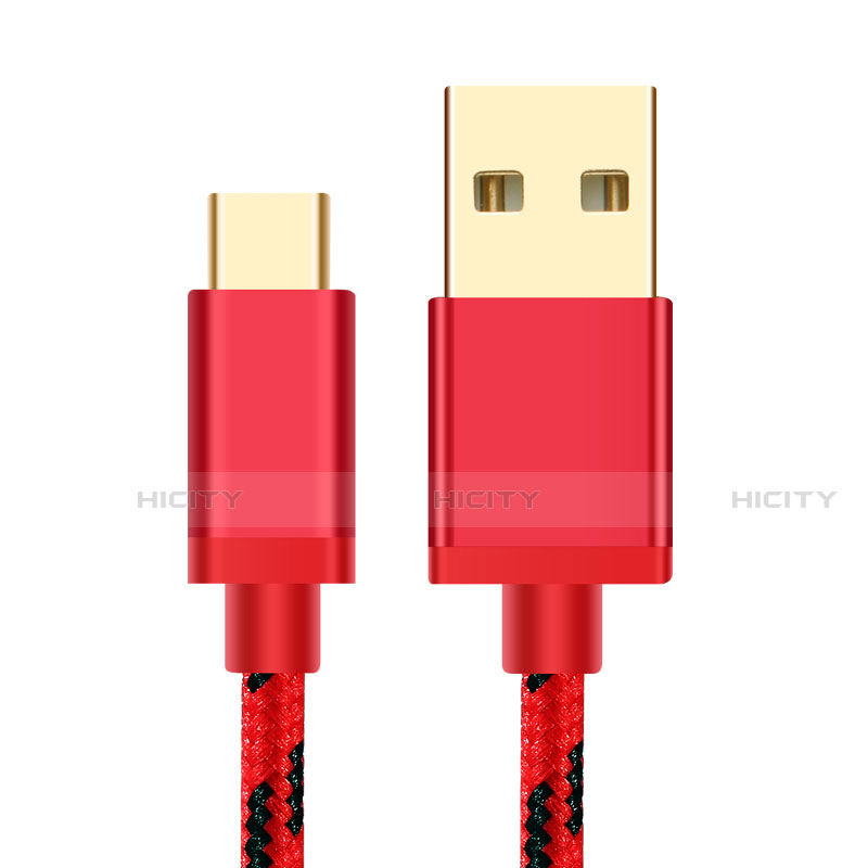 Cable Type-C Android Universel T09 Rouge Plus