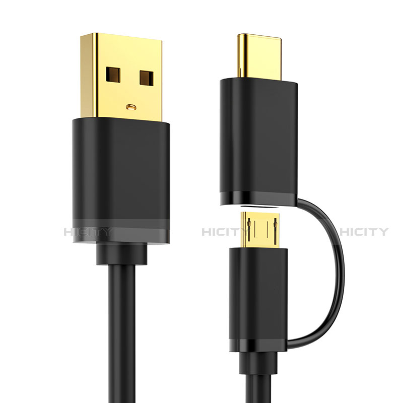 Cable Type-C et Mrico USB Android Universel T01 Noir Plus