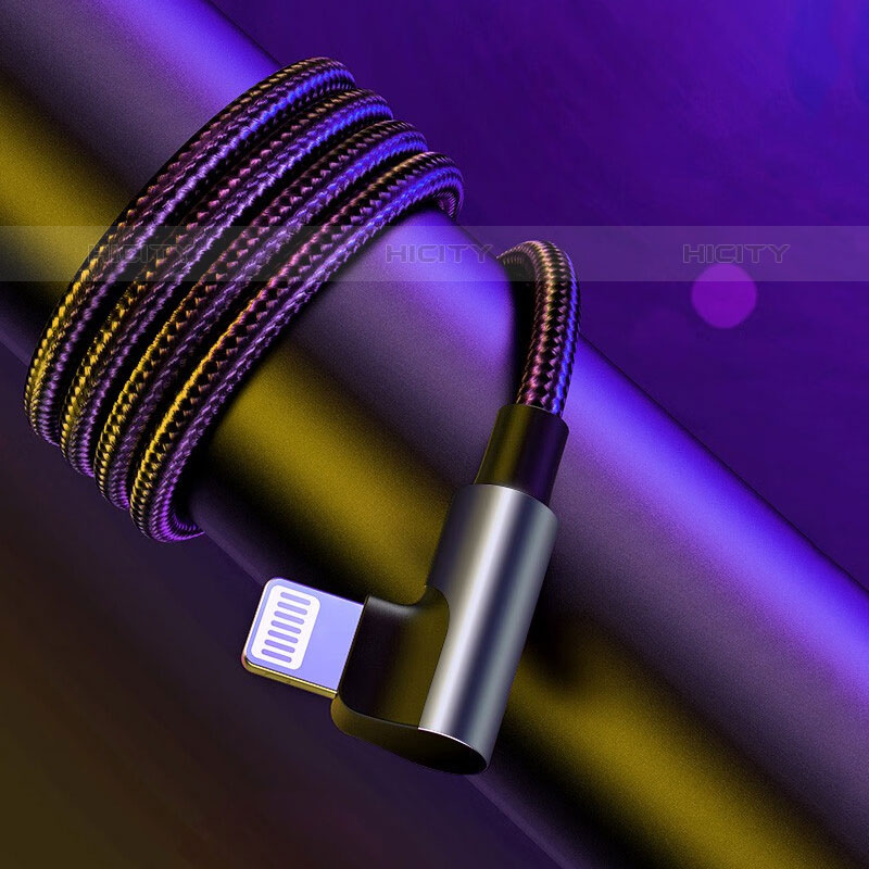 Cable Type-C USB-C vers Lightning USB H01 pour Apple iPad Pro 12.9 (2021) Gris Fonce Plus