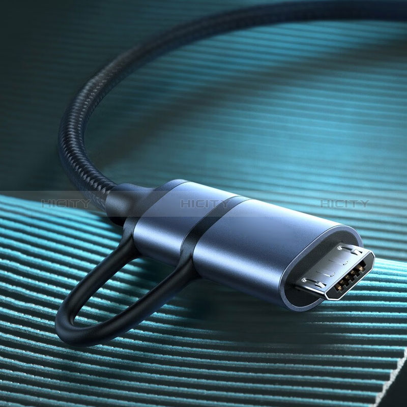 Cable Type-C USB-C vers Type-C USB-C 60W H02 Noir Plus