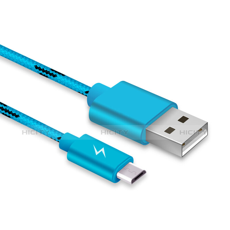 Cable USB 2.0 Android Universel A03 Bleu Ciel Plus