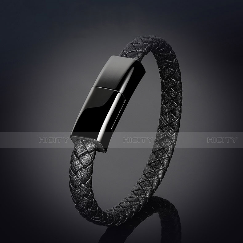 Chargeur Cable Data Synchro Cable 20cm S02 pour Apple iPhone 14 Pro Noir Plus