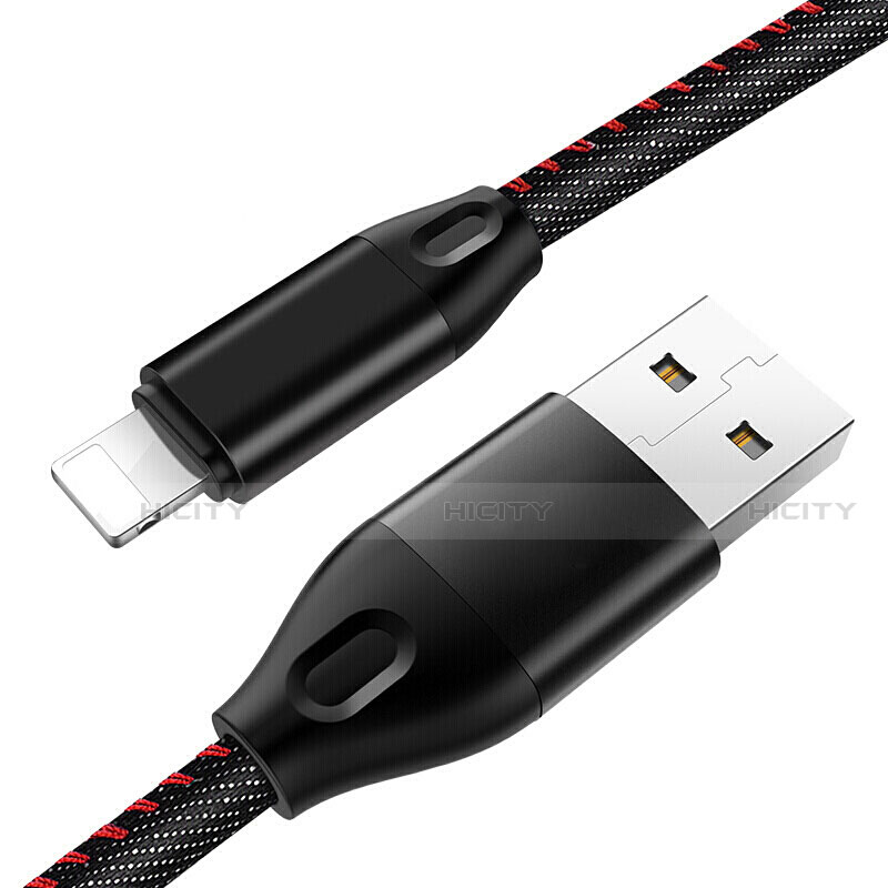 Chargeur Cable Data Synchro Cable C04 pour Apple iPhone 12 Max Noir Plus