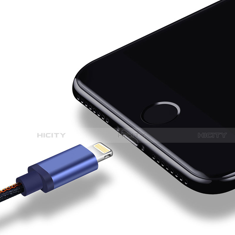 Chargeur Cable Data Synchro Cable D01 pour Apple iPad 2 Bleu Plus