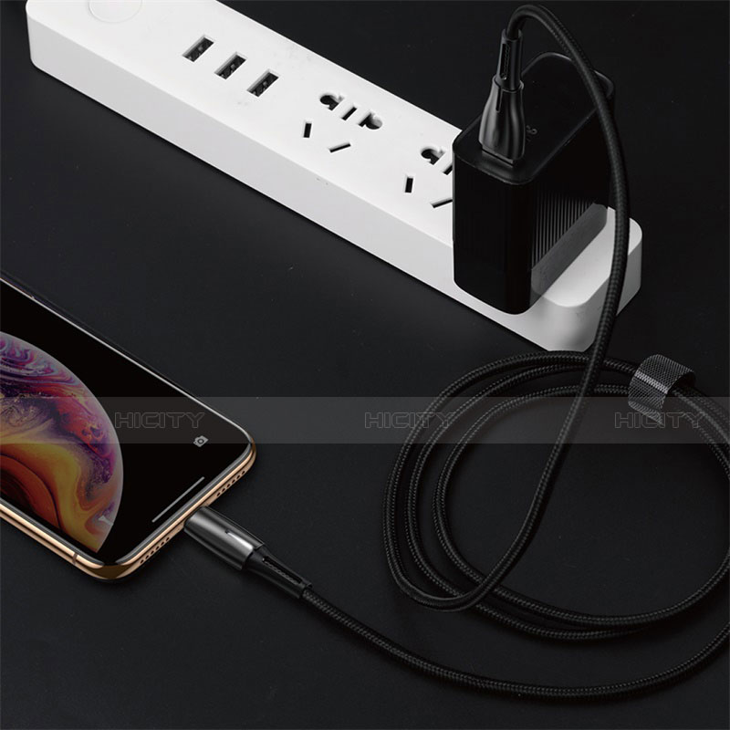 Chargeur Cable Data Synchro Cable D02 pour Apple iPad New Air (2019) 10.5 Noir Plus
