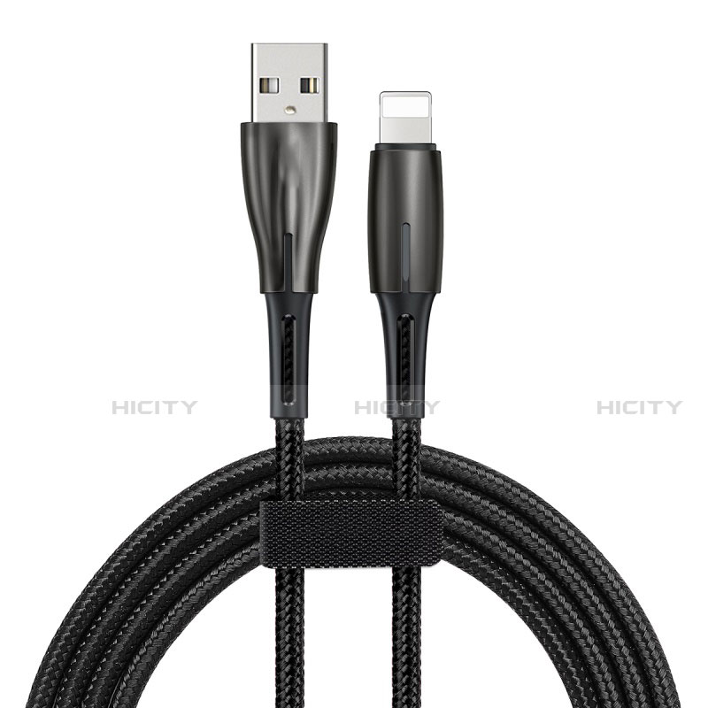 Chargeur Cable Data Synchro Cable D02 pour Apple iPhone 14 Plus Noir Plus