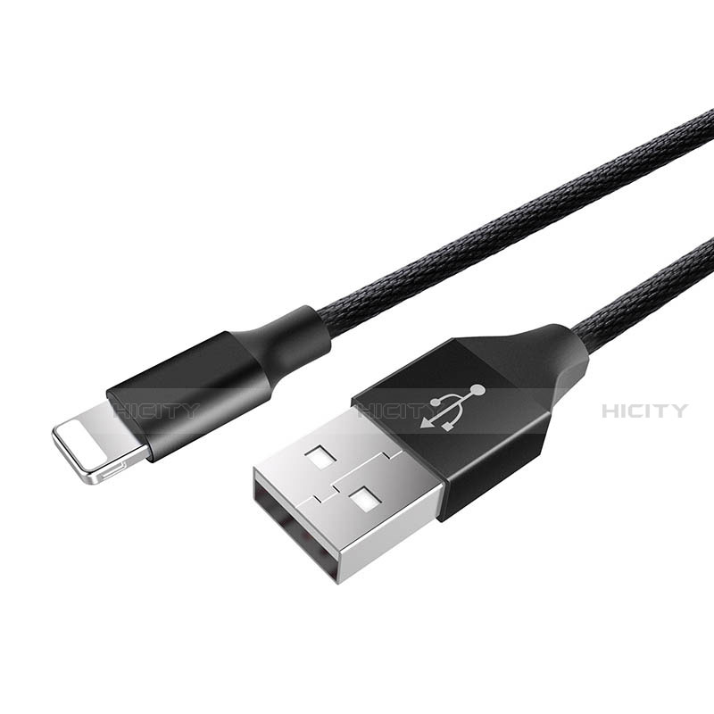 Chargeur Cable Data Synchro Cable D06 pour Apple iPhone 12 Pro Noir Plus