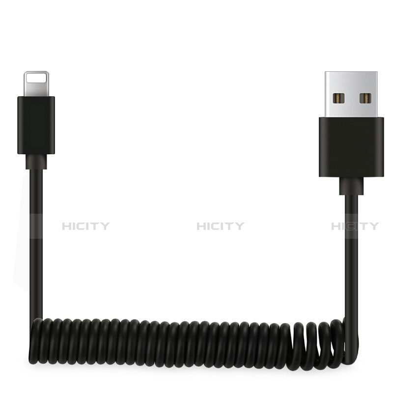 Chargeur Cable Data Synchro Cable D08 pour Apple iPhone 12 Mini Noir Plus