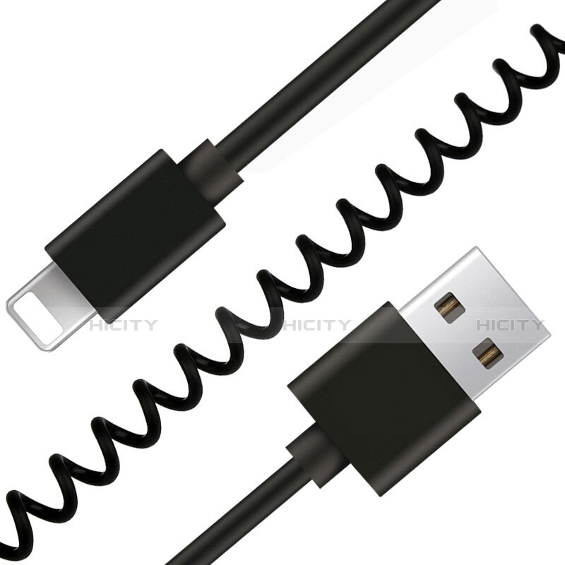 Chargeur Cable Data Synchro Cable D08 pour Apple iPhone 14 Plus Noir Plus